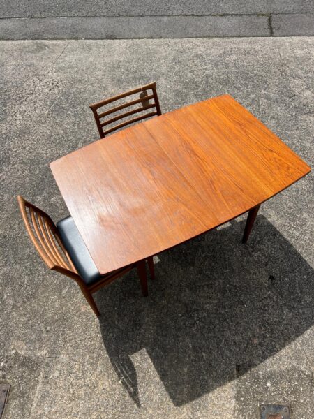 Vintage 1960s Walnut Extending Dining Table