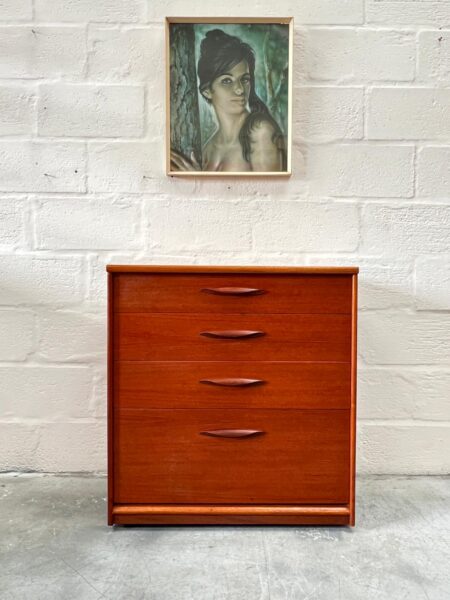 1960s Austinsuite Vintage Teak Chest of Drawers