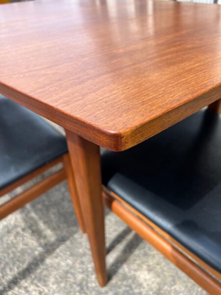 Vintage 1960s Walnut Extending Dining Table