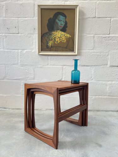 1960s G Plan Quadrille Teak Nest Of Tables 