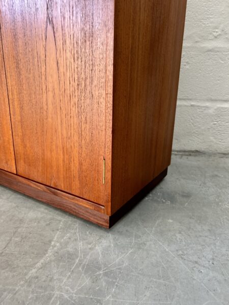 Vintage 1960s Double Height Record Vinyl Cabinet Storage