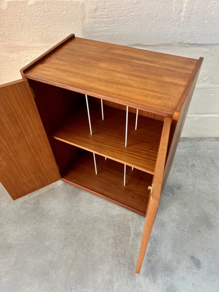 Vintage 1960s Double Height Record Vinyl Cabinet Storage