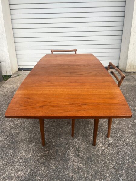 Vintage 1960s Walnut Extending Dining Table