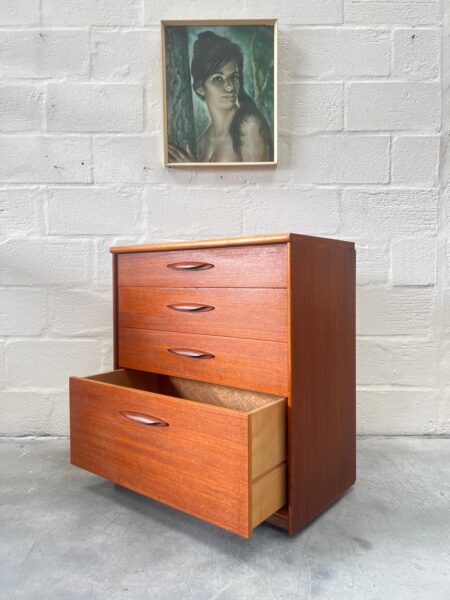 1960s Austinsuite Vintage Teak Chest of Drawers