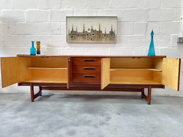 1960s Vintage Long Sideboard by William Lawerence