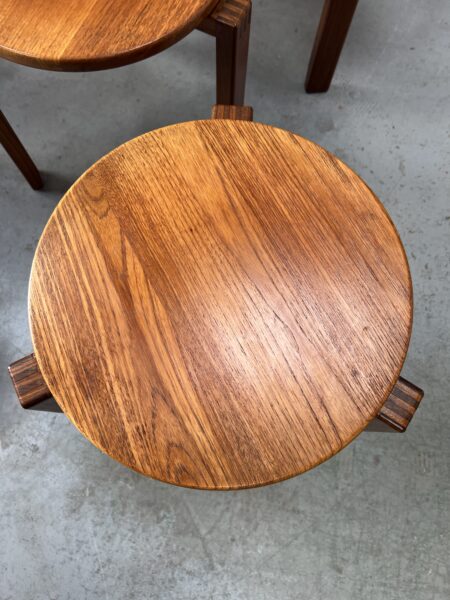 Vintage Danish 1960s Teak Stacking Coffee Tables