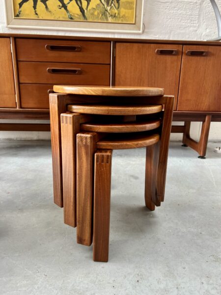 Vintage Danish 1960s Teak Stacking Coffee Tables