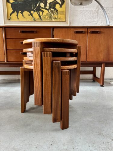 Vintage Danish 1960s Teak Stacking Coffee Tables