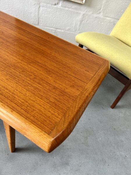 1960s Vintage Scandinavian Teak and Oak Coffee Table