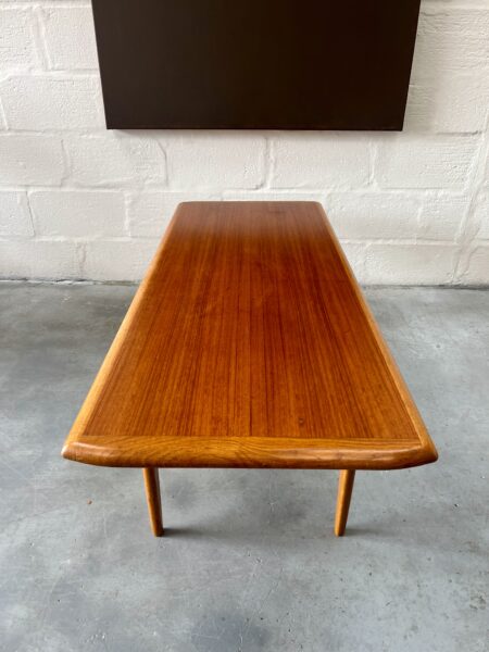 1960s Vintage Scandinavian Teak and Oak Coffee Table