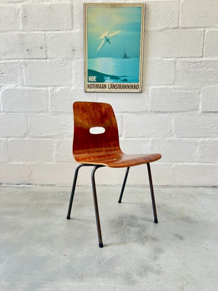 A Single Q Stak Chair Designed by Robin Day, 1954