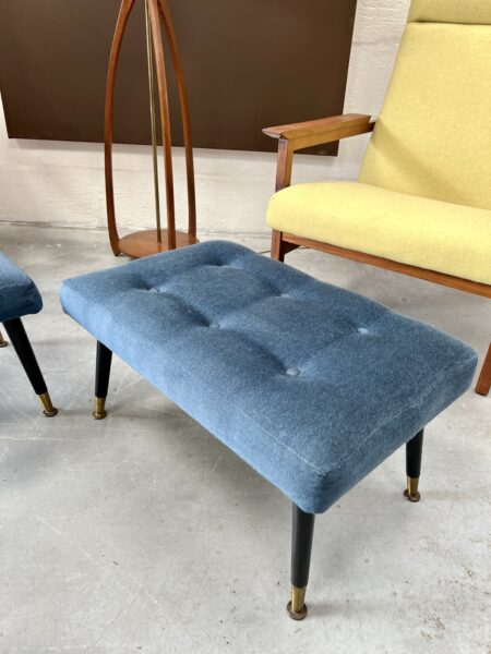 Pair of Mid Century Footstools with Dansette Legs