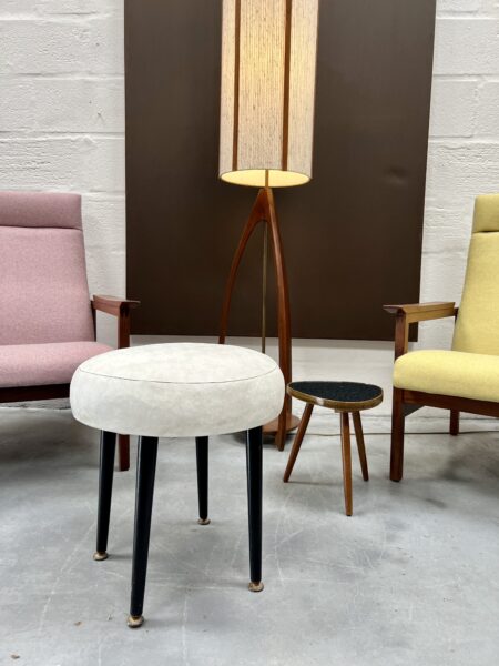 Mid Century Dressing Table Stool, Foot Stool