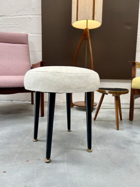 Mid Century Dressing Table Stool, Foot Stool