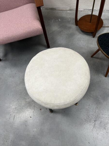 Mid Century Dressing Table Stool, Foot Stool