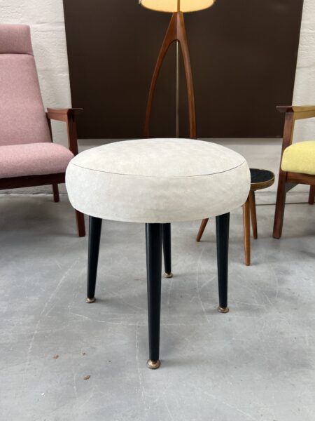 Mid Century Dressing Table Stool, Foot Stool