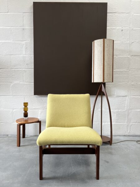 Single Mid Century Reupholstered Guy Rogers 'Kyoto' Side Chair