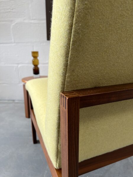 Single Mid Century Reupholstered Guy Rogers 'Kyoto' Side Chair