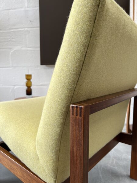 Single Mid Century Reupholstered Guy Rogers 'Kyoto' Side Chair