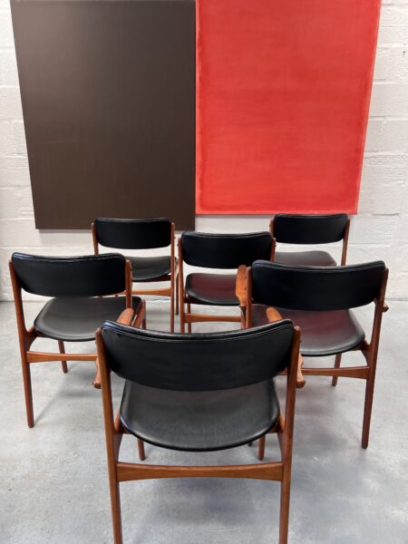 Set of 6 1960s Erik Buch Model 49 Danish Dining Chairs