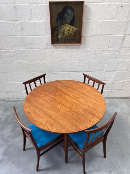 Vintage Red Label G Plan Dining Table & 5 Chairs