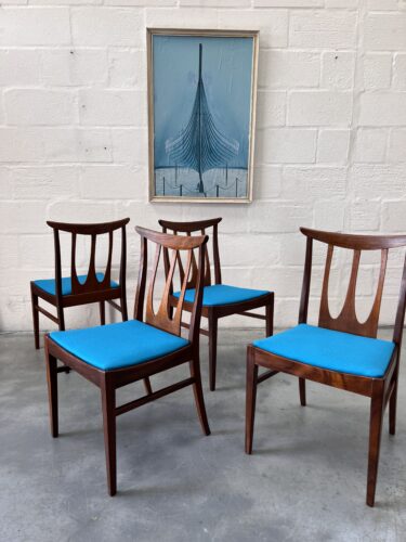 Vintage Gold Stamp G Plan 4 ‘Brasilia’ Chairs