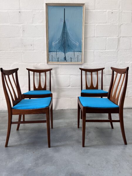 Vintage Gold Stamp G Plan 4 ‘Brasilia’ Chairs