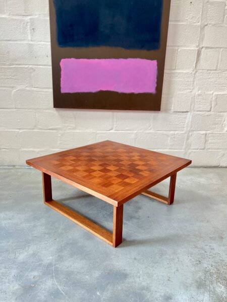 Vintage 1960s Chessboard Coffee Table by Cado for France & Sons