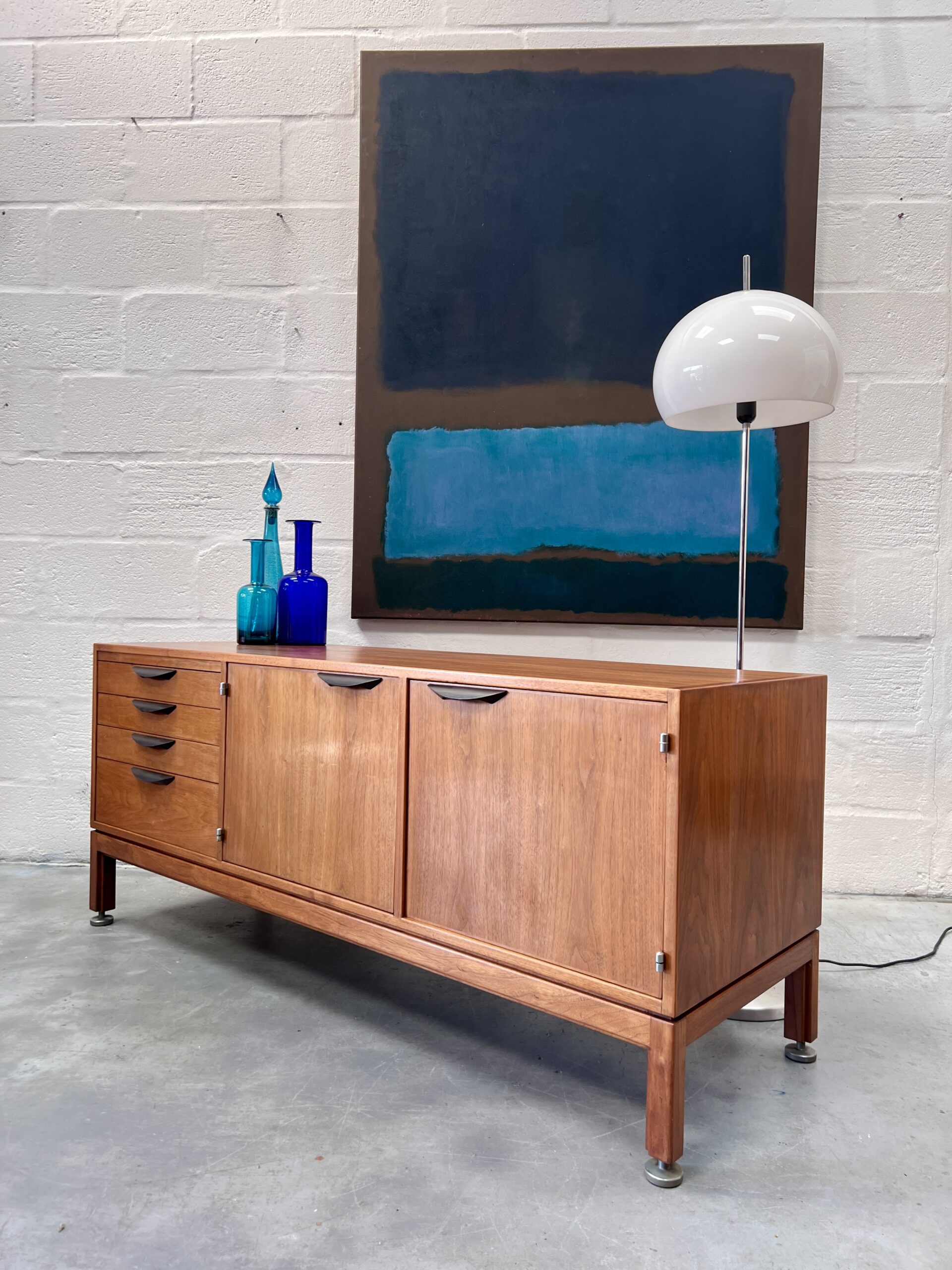 Vintage Walnut Sideboard by Risom for Younger