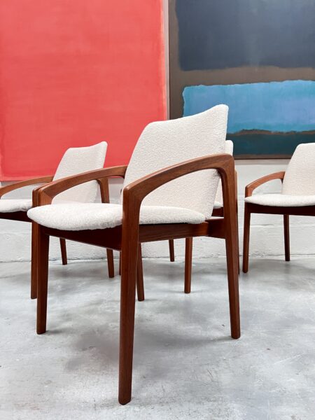 4 x Henning Kjærnulf Danish Dining Chairs 1960s