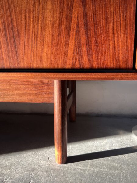 Mid Century Robin Day Rosewood & Faux Leather Sideboard, 1950s