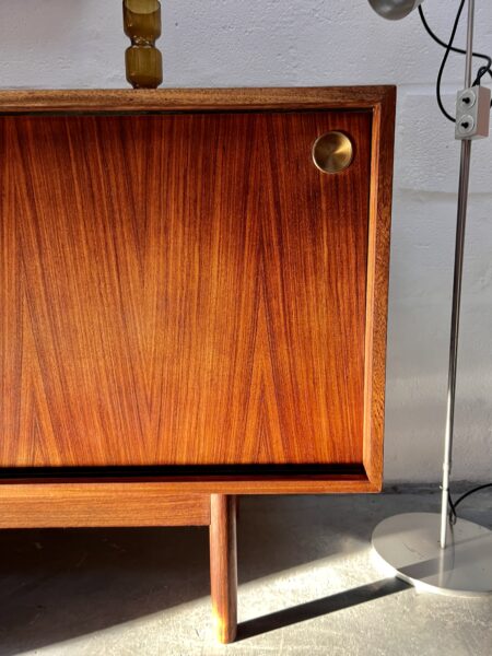 Mid Century Robin Day Rosewood & Faux Leather Sideboard, 1950s