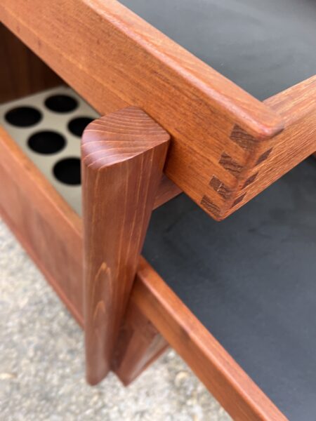 Vintage 1960s Teak Danish Drinks / Cocktail Trolley