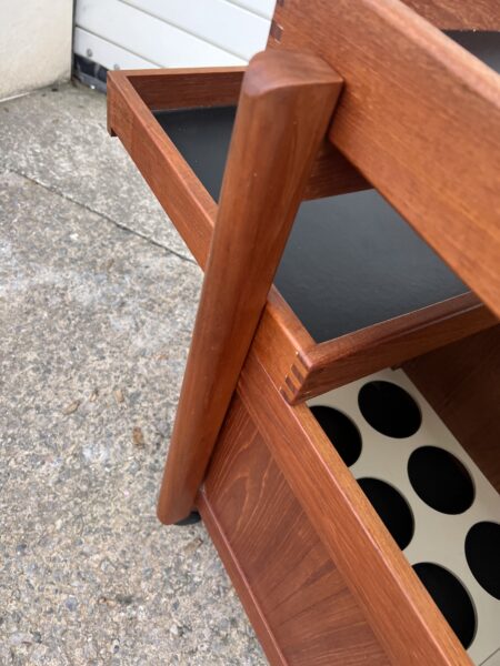 Vintage 1960s Teak Danish Drinks / Cocktail Trolley