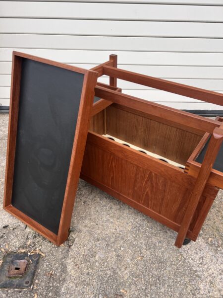 Vintage 1960s Teak Danish Drinks / Cocktail Trolley