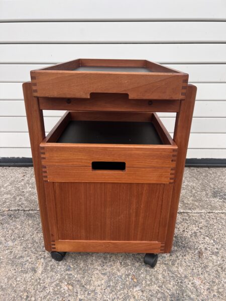 Vintage 1960s Teak Danish Drinks / Cocktail Trolley