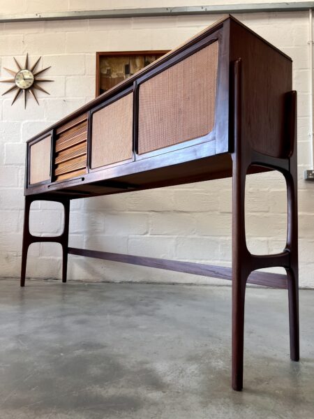 Tall Teak Retro 1960's Serving Sideboard Cabinet by Elliots of Newbury (EON) 