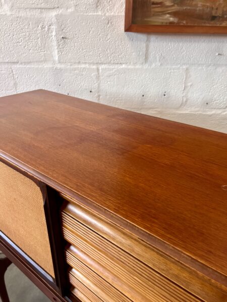 Tall Teak Retro 1960's Serving Sideboard Cabinet by Elliots of Newbury (EON) 