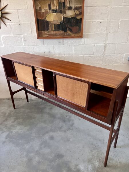 Tall Teak Retro 1960's Serving Sideboard Cabinet by Elliots of Newbury (EON) 