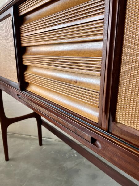 Tall Teak Retro 1960's Serving Sideboard Cabinet by Elliots of Newbury (EON) 