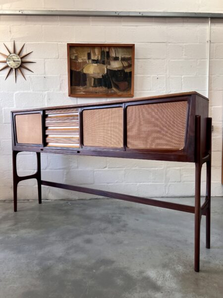 Tall Teak Retro 1960's Serving Sideboard Cabinet by Elliots of Newbury (EON) 