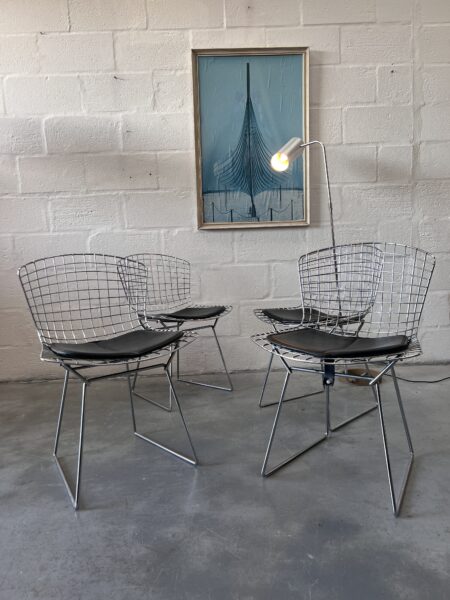 4 x Vintage Harry Bertoia for Habitat 'Bird Cage' Side Chairs