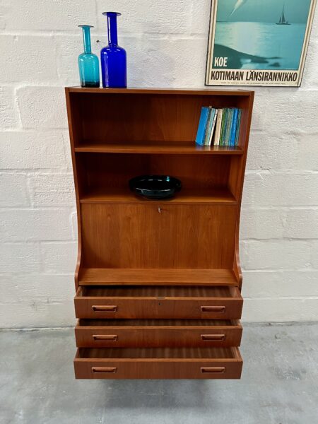 1960s Mid Century Danish Bureau / Desk by Gunnar Nielsen for Tibergaard