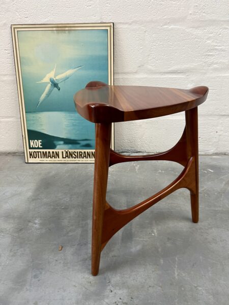 Vintage Organic Style Mahogany Side Table