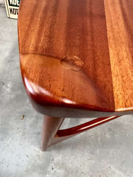 Vintage Organic Style Mahogany Side Table