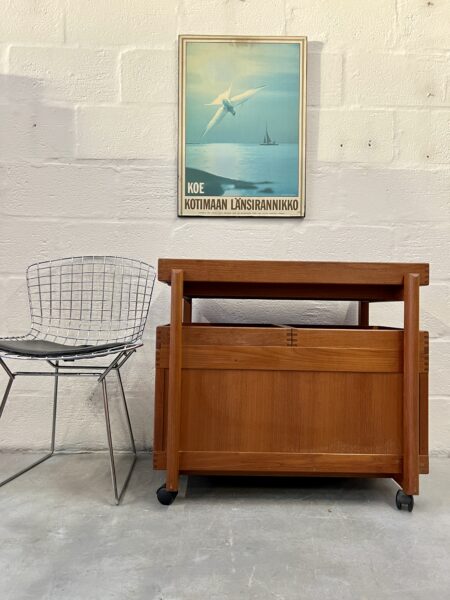 Vintage 1960s Teak Danish Drinks / Cocktail Trolley