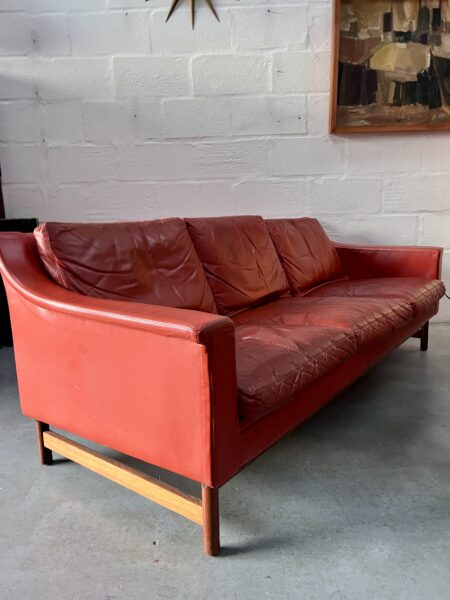 Swedish Mid Century Scapa Three Seater Sofa and Armchair