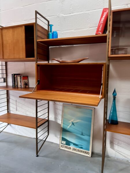 Five Bays Ladderax Modular Shelving & Storage Designed by Robert Heal