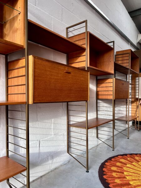 Five Bays Ladderax Modular Shelving & Storage Designed by Robert Heal