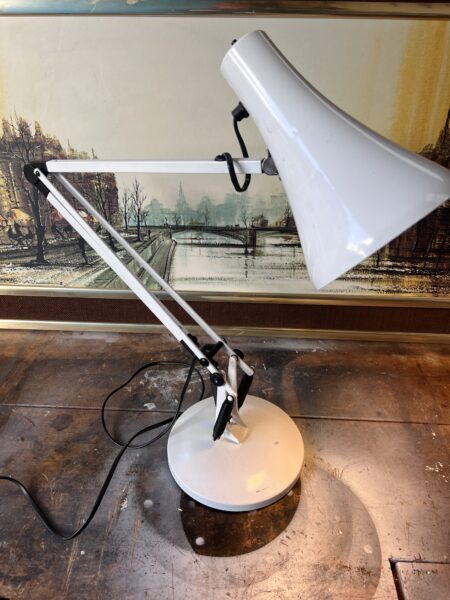 Vintage White Anglepoise Table Lamps